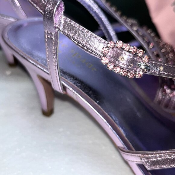 Kate Spade Makenna 7M Pink/Lavendar Strappy Sandals With Box & Dust Bag - Picture 4 of 16